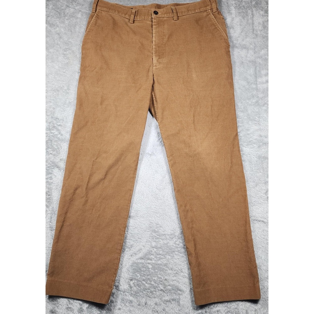 Orvis Corduroy Pants Mens 36 Brown Straight Leg Casual Cotton Chino‎ Pants